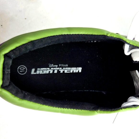 Disney Buzz Lightyear Toy Story Purple Green Low Top Lace Up Sneakers Size 10 - Picture 8 of 9